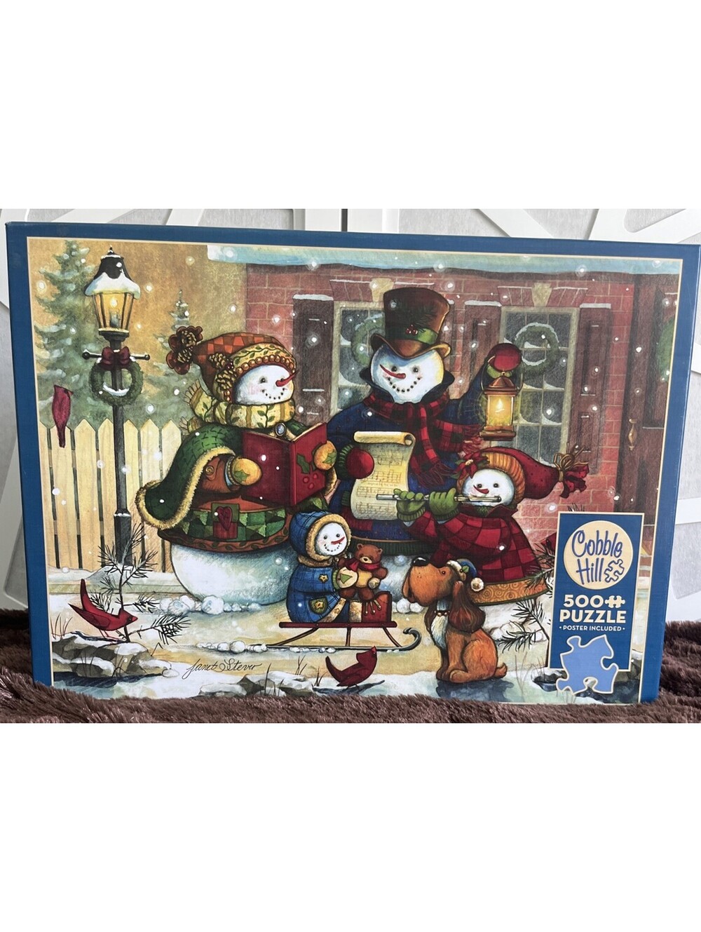 HOLIDAY CHRISTMAS PUZZLE LOT White Mountain Cobble Hill Ceaco Snowman Lighthouse